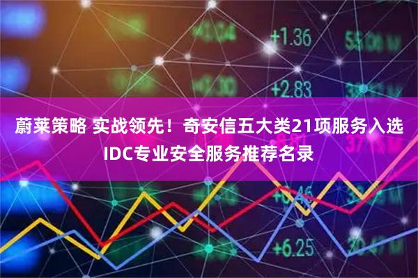 蔚莱策略 实战领先！奇安信五大类21项服务入选IDC专业安全服务推荐名录
